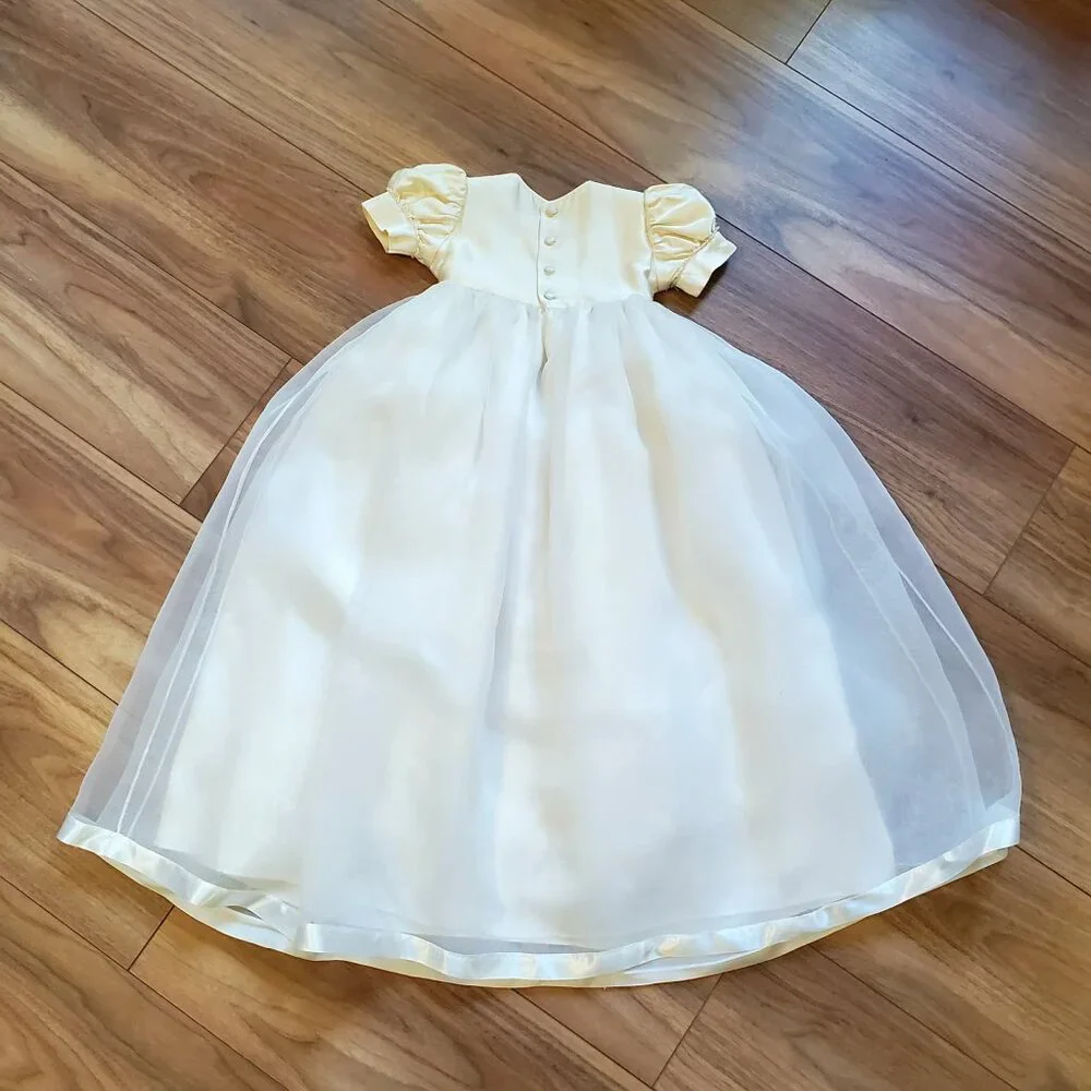 Piccolo Bacio Silk Baptism Gown 6m
